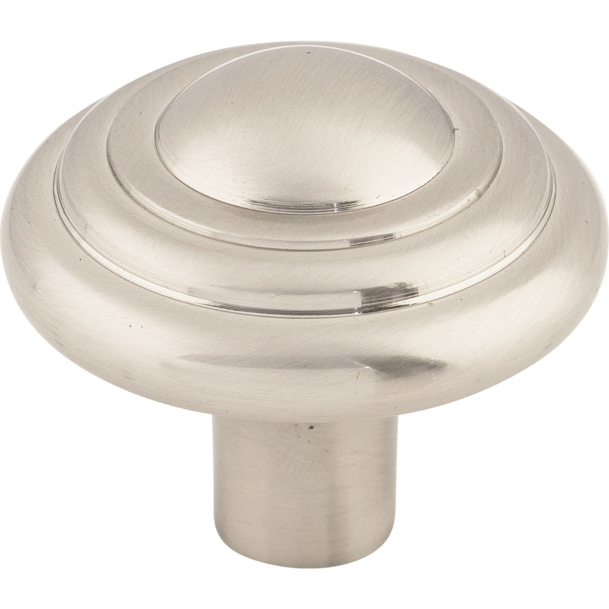 Top Knobs M2035: 1-3/4" Aspen II Round Button Cabinet Knob - Brushed Satin Nickel