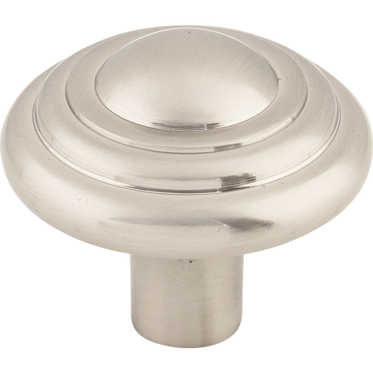 Top Knobs M2035: 1-3/4" Aspen II Round Button Cabinet Knob - Brushed Satin Nickel