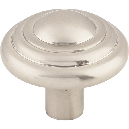 Top Knobs M2035: 1-3/4" Aspen II Round Button Cabinet Knob - Brushed Satin Nickel