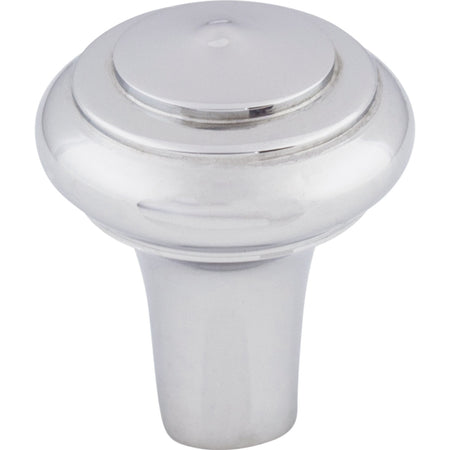 Top Knobs M2039: 1" Aspen II Round Peak Cabinet Knob - Polished Chrome