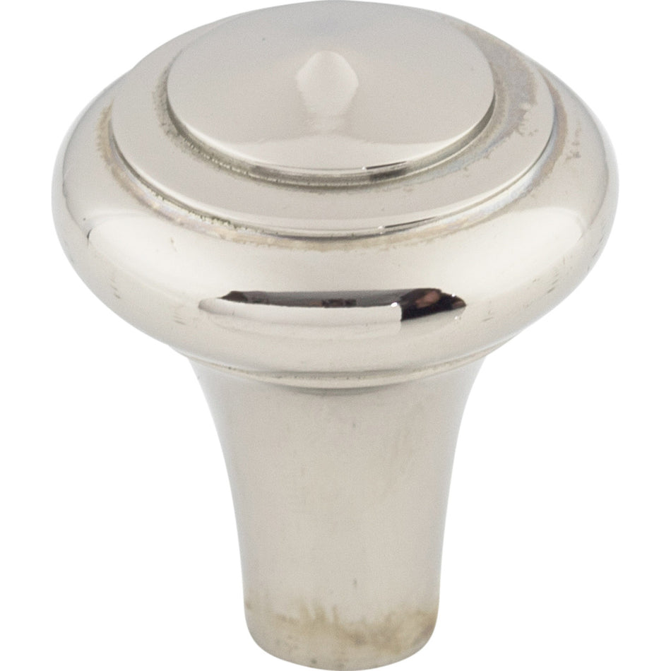 Top Knobs M2040: 1" Aspen II Round Peak Cabinet Knob - Polished Nickel