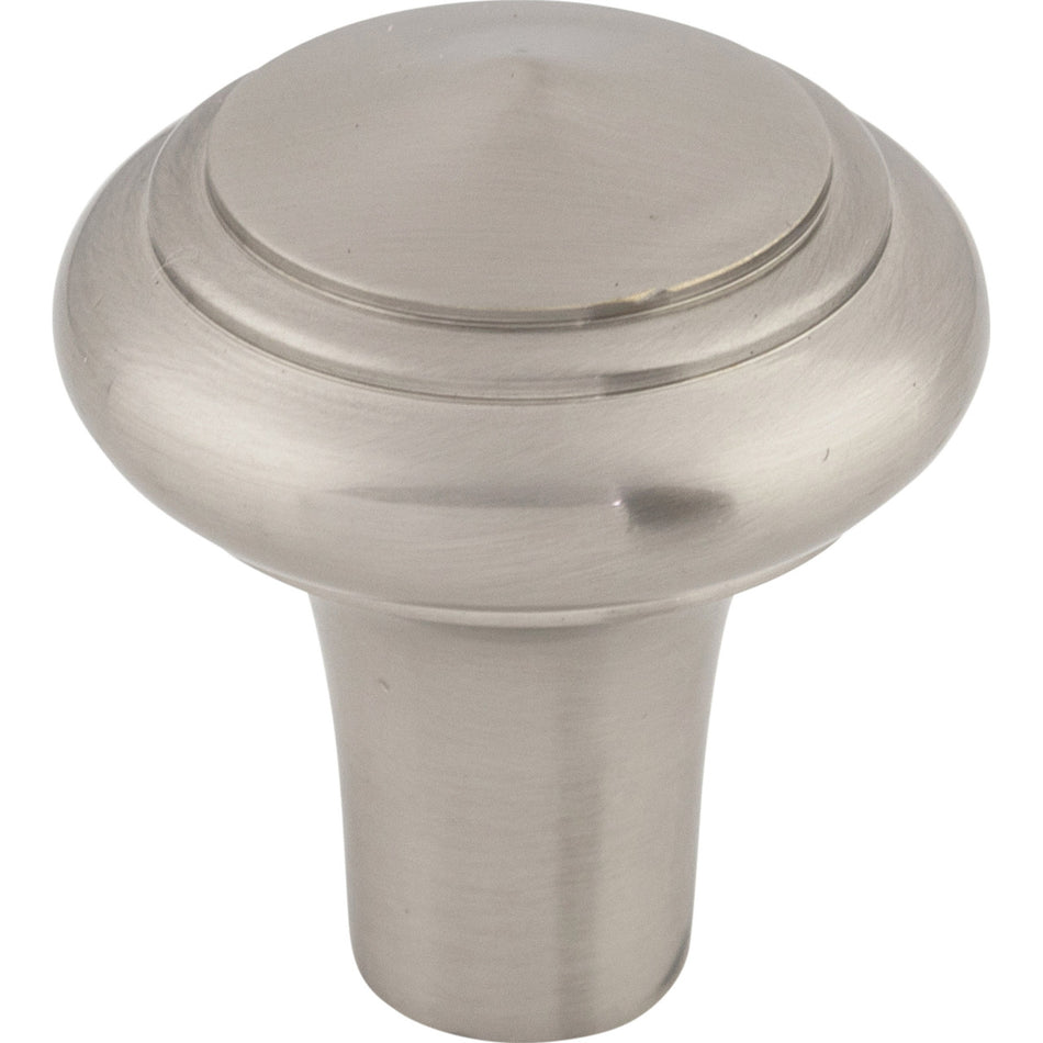 Top Knobs M2041: 1-1/4" Aspen II Round Peak Cabinet Knob - Brushed Satin Nickel