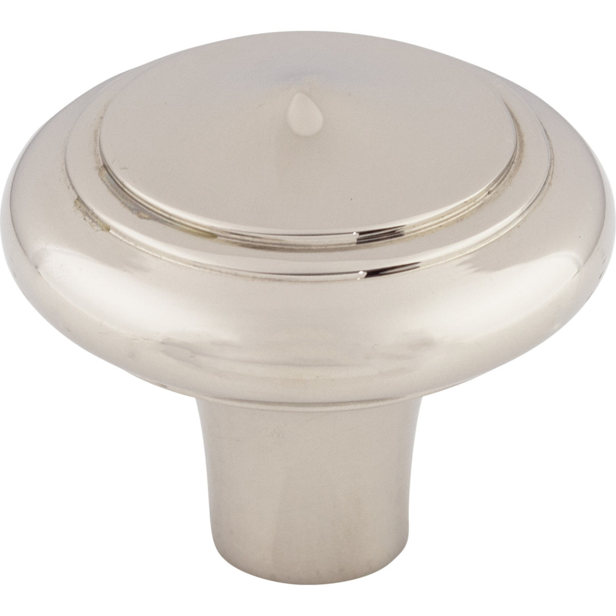 Top Knobs M2046: 1-5/8" Aspen II Round Peak Cabinet Knob - Polished Nickel