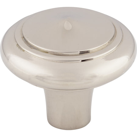 Top Knobs M2046: 1-5/8" Aspen II Round Peak Cabinet Knob - Polished Nickel