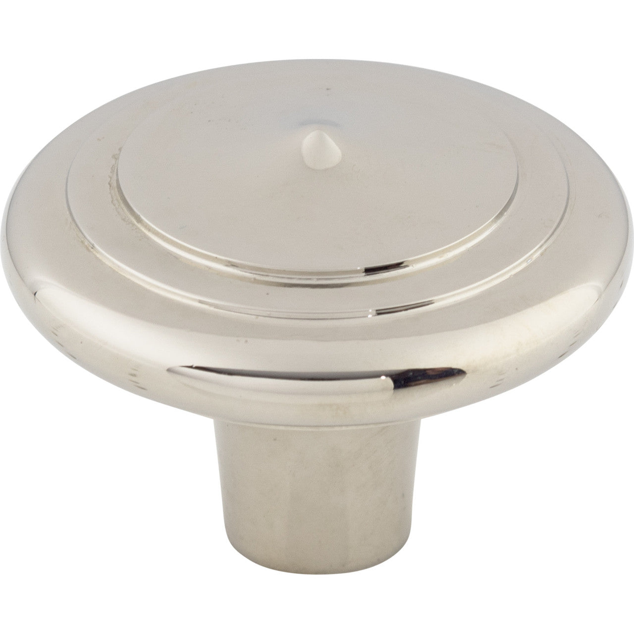 Top Knobs M2049: 2" Aspen II Round Peak Cabinet Knob - Polished Nickel