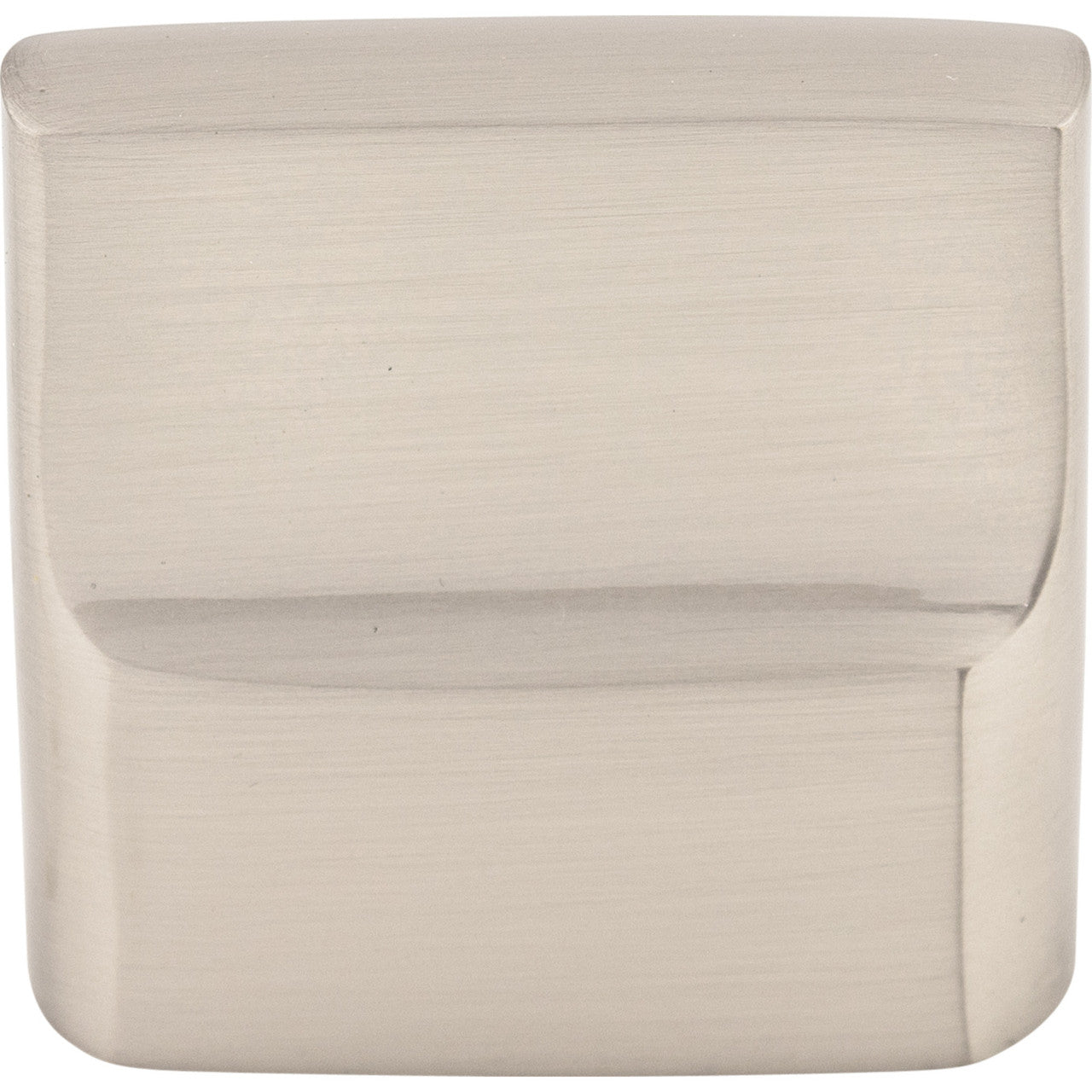 Top Knobs M2050: 1-3/8" Aspen II Flat Sided Cabinet Knob - Brushed Satin Nickel