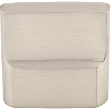 Top Knobs M2050: 1-3/8" Aspen II Flat Sided Cabinet Knob - Brushed Satin Nickel