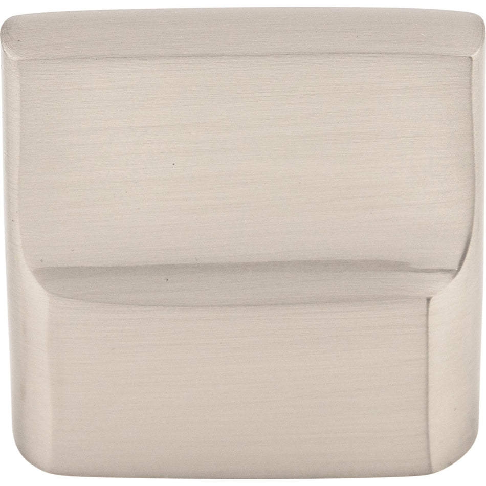 Top Knobs M2050: 1-3/8" Aspen II Flat Sided Cabinet Knob - Brushed Satin Nickel