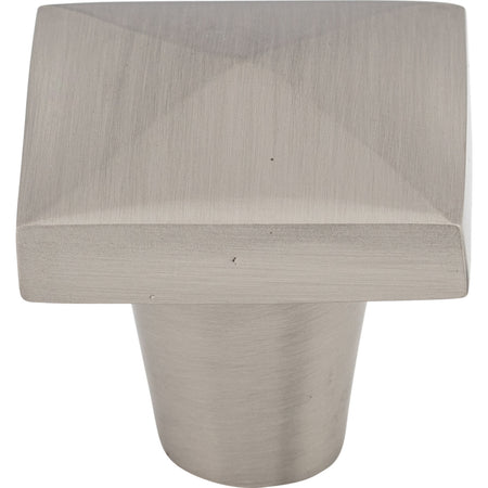 Top Knobs M2059: 1-1/4" Aspen II Square Cabinet Knob - Brushed Satin Nickel