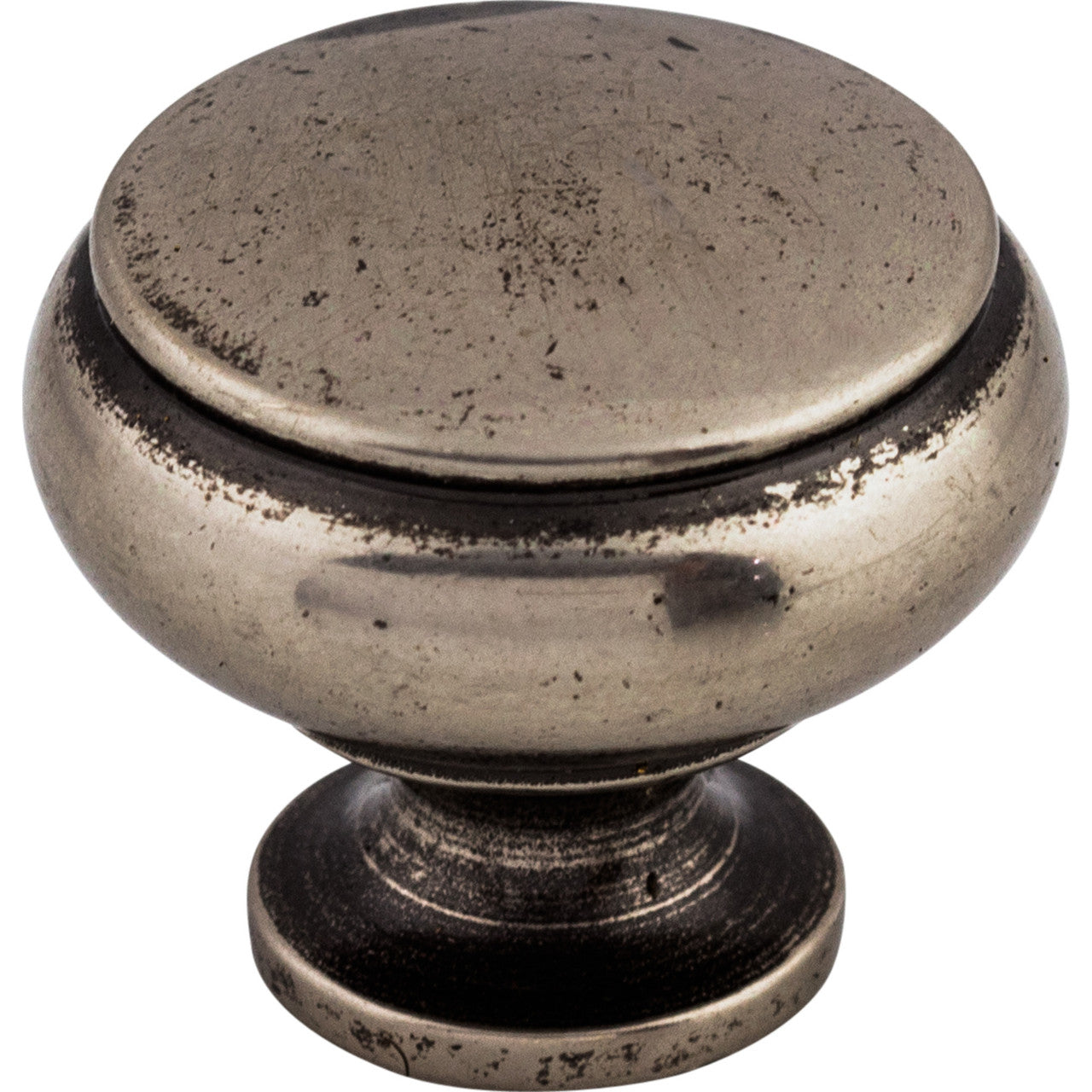 Top Knobs M206: 1-1/4" Cumberland Round Cabinet Knob - Pewter Antique