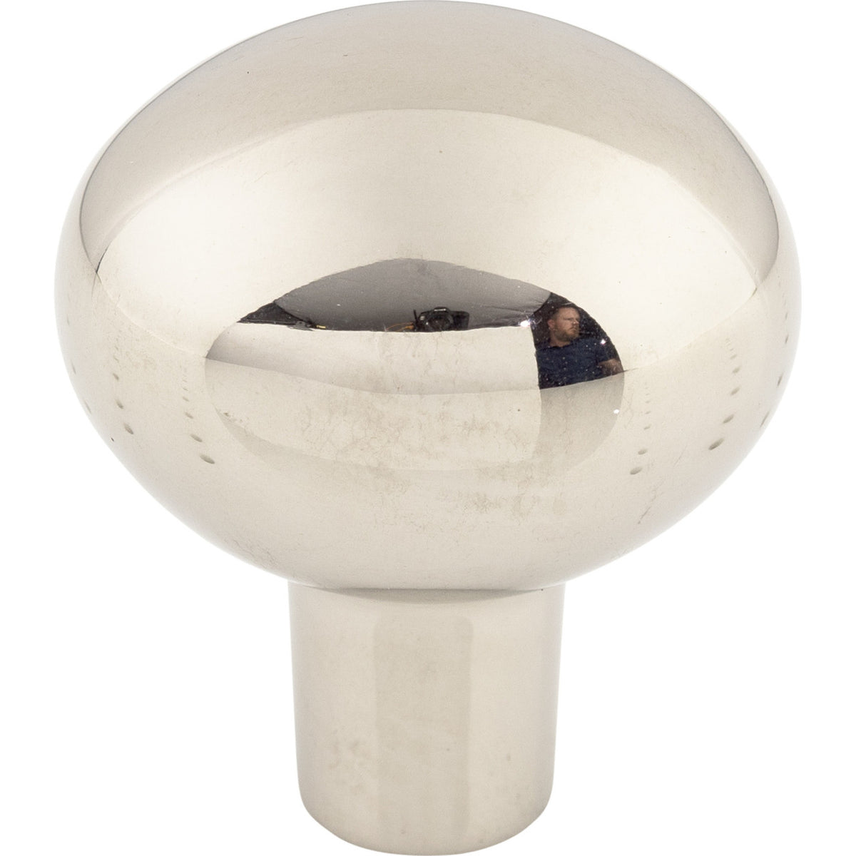 Top Knobs M2070: 1-7/16" Aspen II Egg Cabinet Knob - Polished Nickel