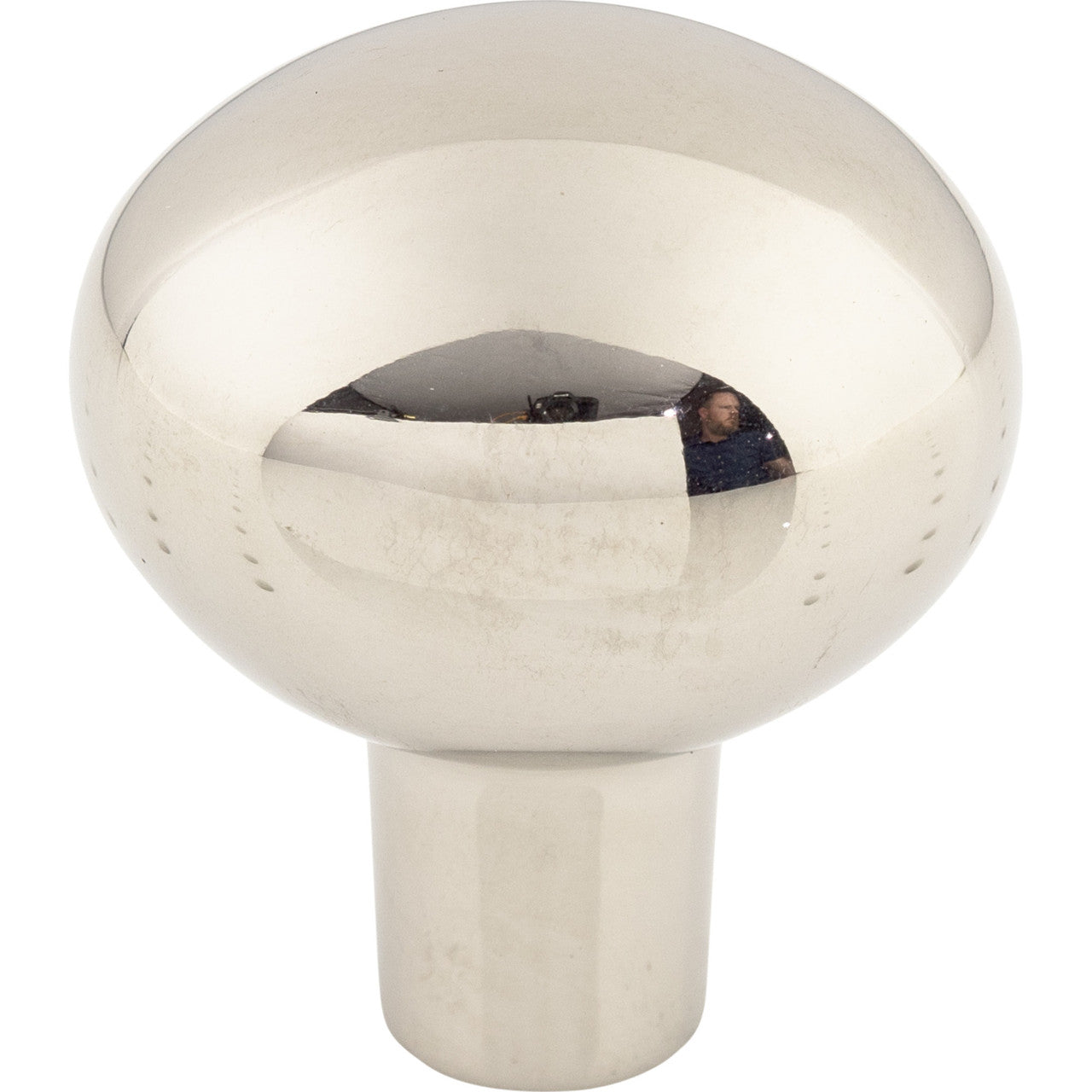 Top Knobs M2070: 1-7/16" Aspen II Egg Cabinet Knob - Polished Nickel