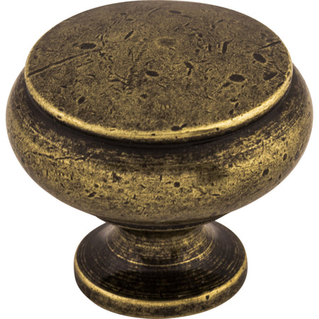 Top Knobs M208: 1-1/4" Cumberland Round Cabinet Knob - German Bronze
