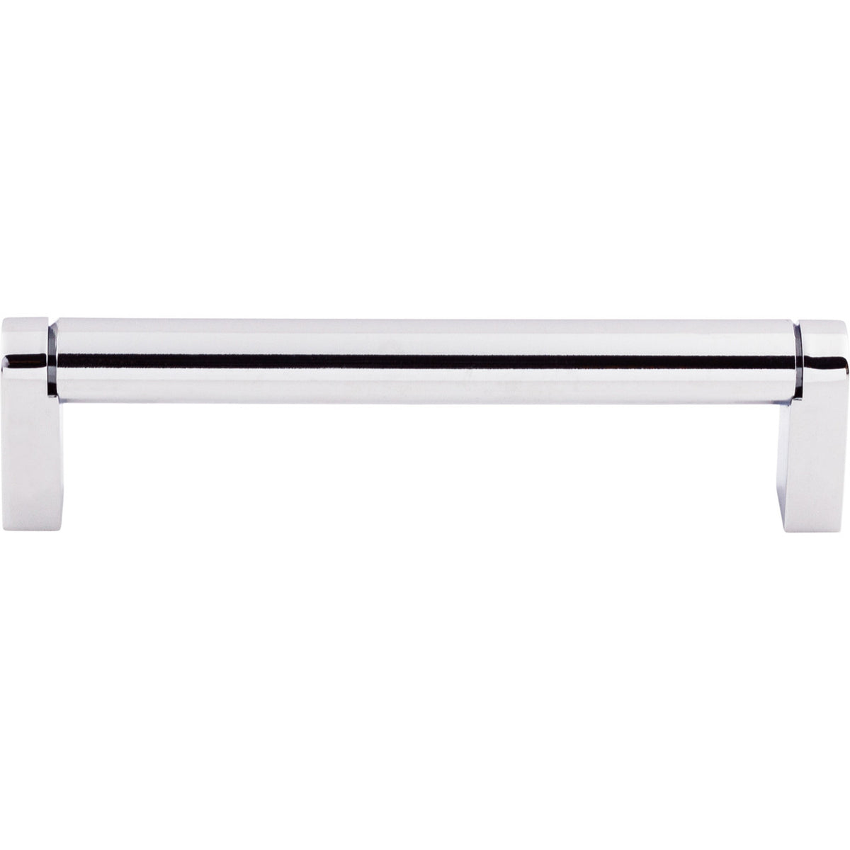 Top Knobs M2091: 5-1/16" cc Pennington Round Bar Cabinet Pull - Polished Chrome
