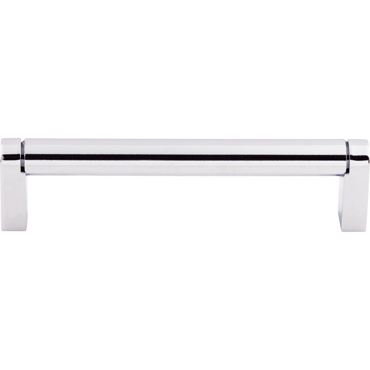 Top Knobs M2091: 5-1/16" cc Pennington Round Bar Cabinet Pull - Polished Chrome