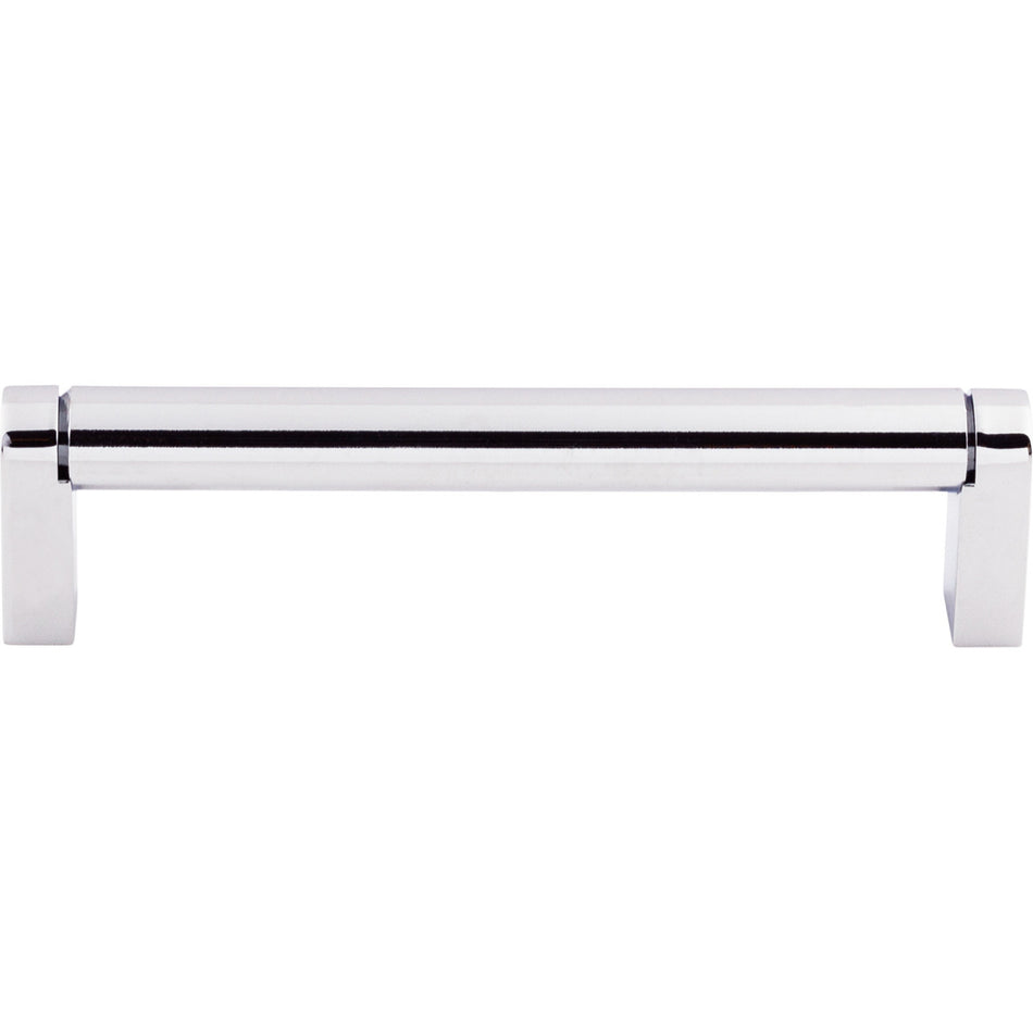 Top Knobs M2091: 5-1/16" cc Pennington Round Bar Cabinet Pull - Polished Chrome