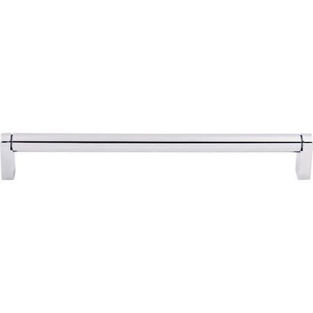 Top Knobs M2093: 8-13/16" cc Pennington Round Bar Cabinet Pull - Polished Chrome