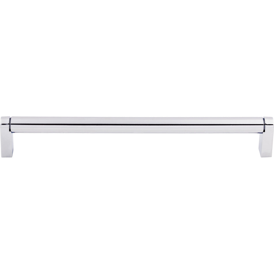 Top Knobs M2093: 8-13/16" cc Pennington Round Bar Cabinet Pull - Polished Chrome