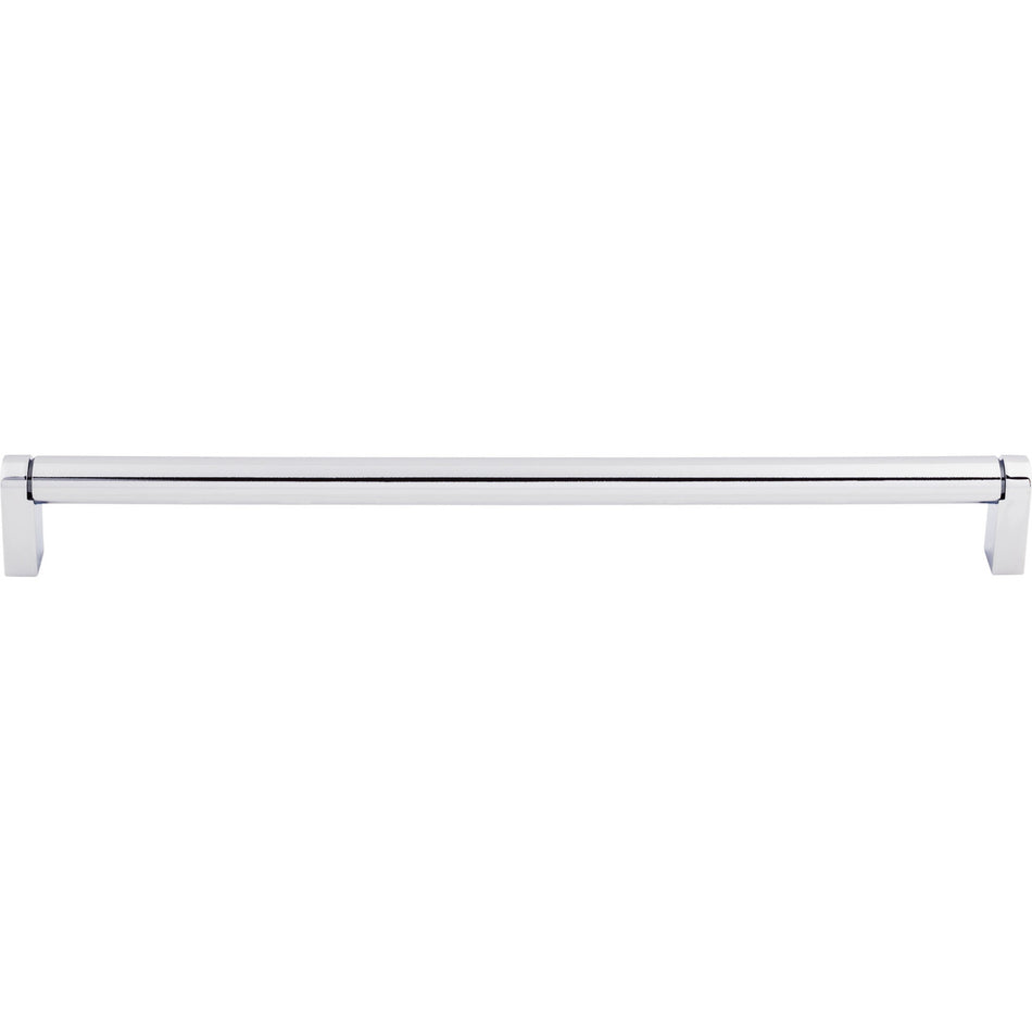 Top Knobs M2094: 11-11/32" cc Pennington Round Bar Cabinet Pull - Polished Chrome