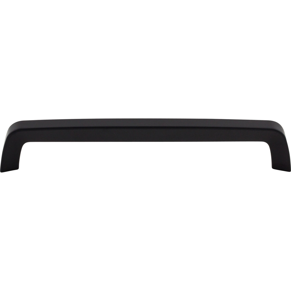 Top Knobs M2100: 7-9/16" cc Nouveau III Tapered Bar Cabinet Pull - Flat Black