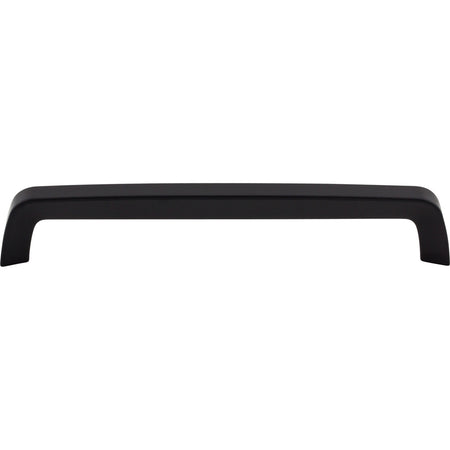Top Knobs M2100: 7-9/16" cc Nouveau III Tapered Bar Cabinet Pull - Flat Black