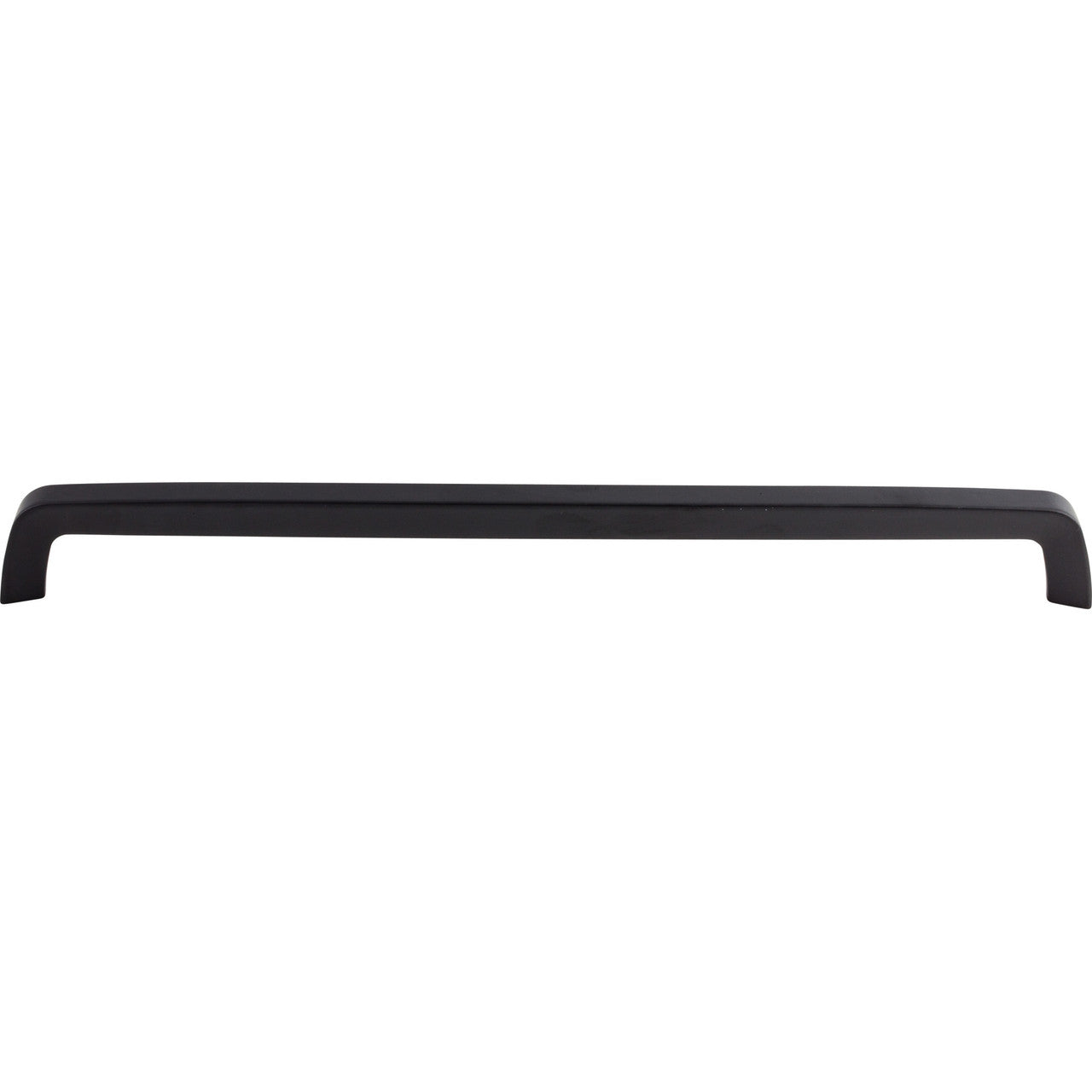 Top Knobs M2102: 12-5/8" cc Nouveau III Tapered Bar Cabinet Pull - Flat Black