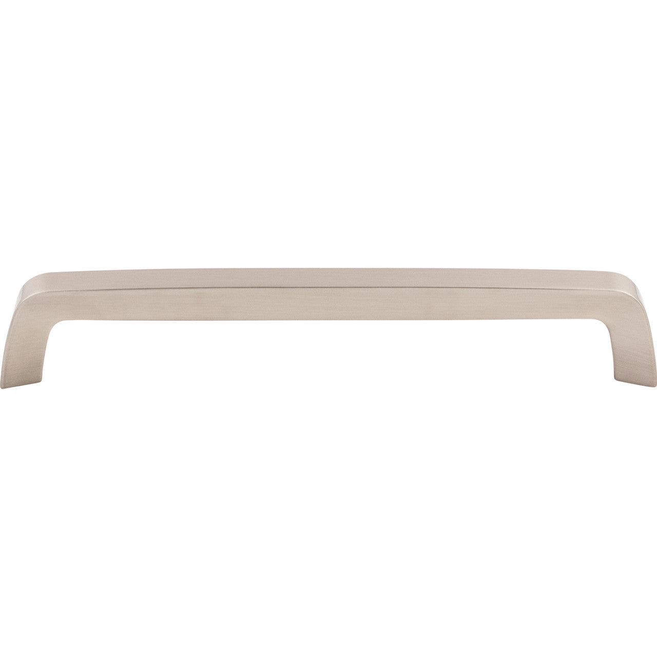 Top Knobs M2106: 7-9/16" cc Nouveau III Tapered Bar Cabinet Pull - Brushed Satin Nickel