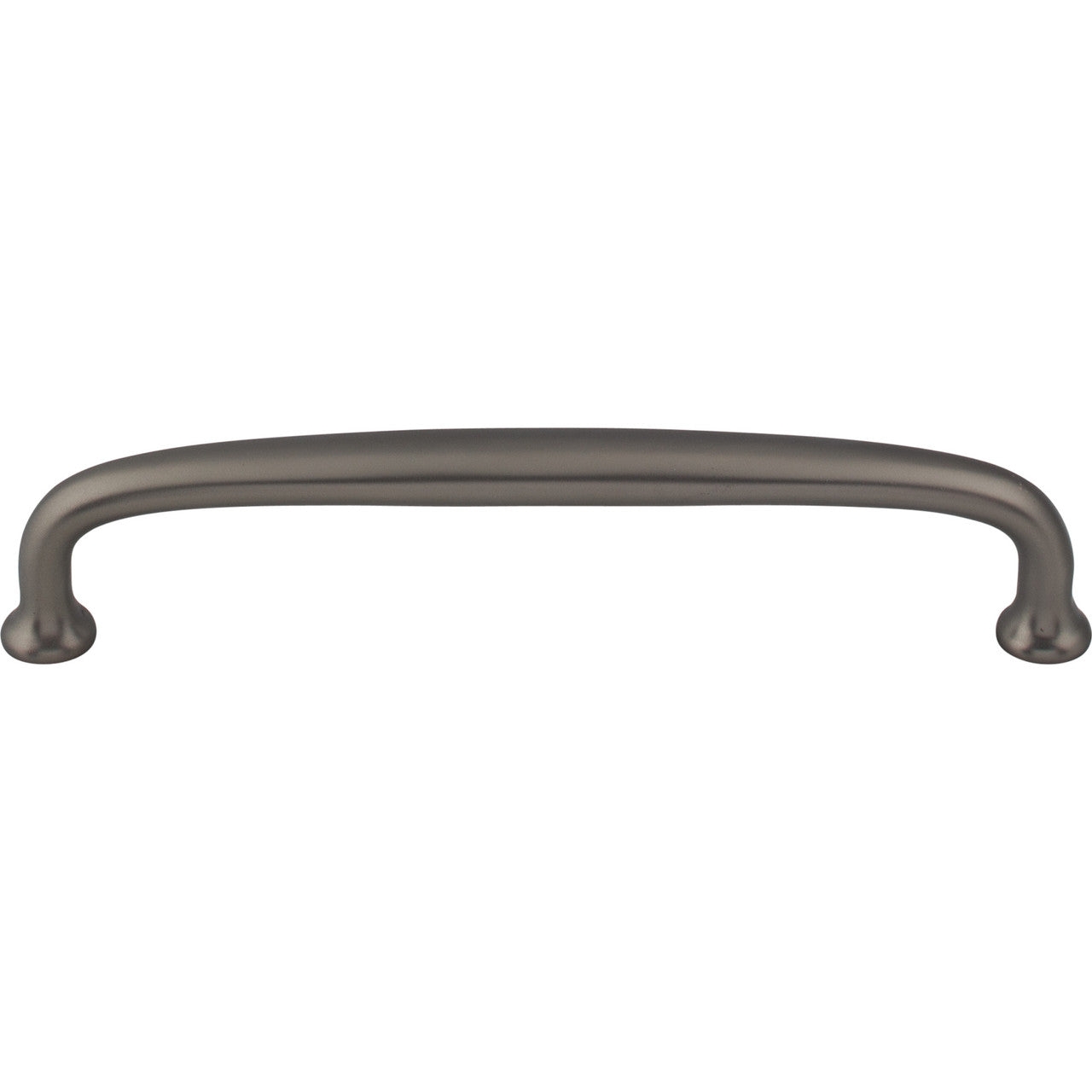 Top Knobs M2110: 6" cc Charlotte D-Handle Cabinet Pull - Ash Gray