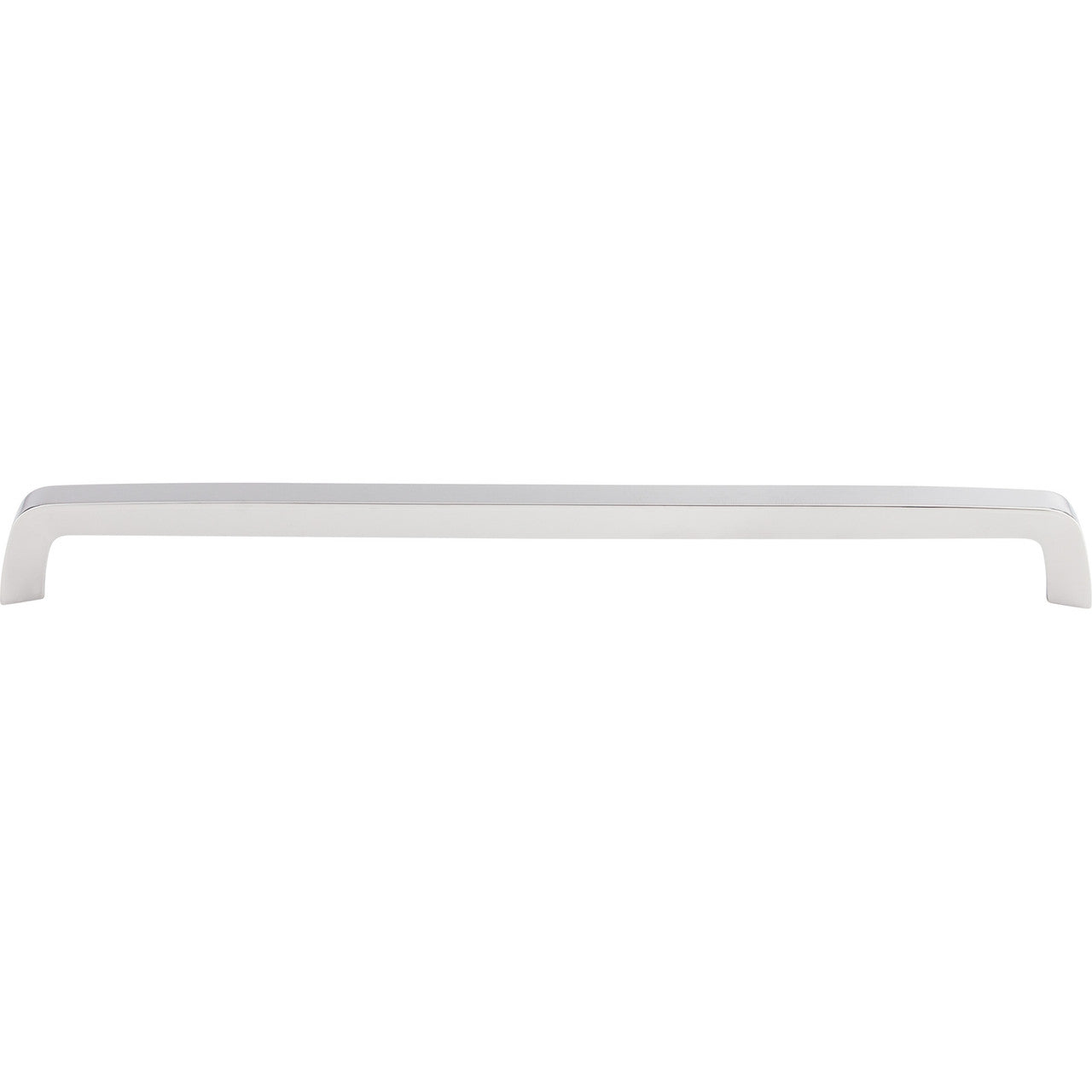 Top Knobs M2114: 12-5/8" cc Nouveau III Tapered Bar Cabinet Pull - Polished Chrome