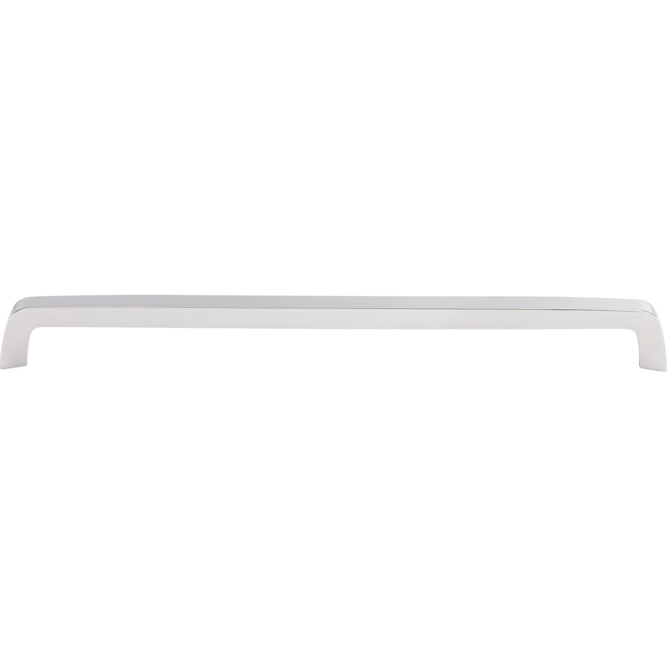 Top Knobs M2114: 12-5/8" cc Nouveau III Tapered Bar Cabinet Pull - Polished Chrome