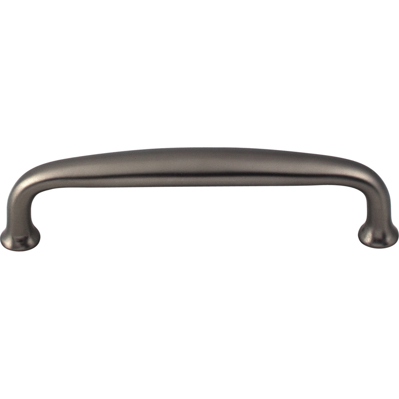 Top Knobs M2116: 4" cc Charlotte D-Handle Cabinet Pull - Ash Gray