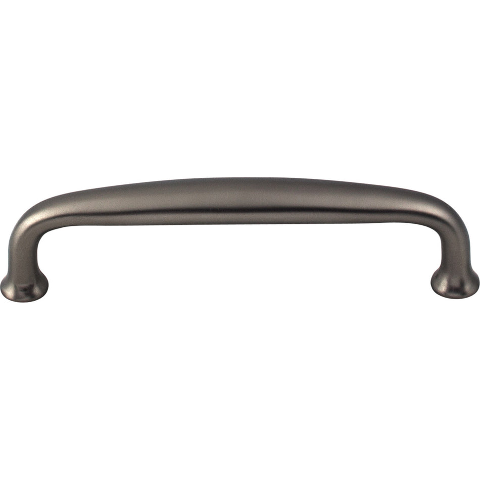 Top Knobs M2116: 4" cc Charlotte D-Handle Cabinet Pull - Ash Gray