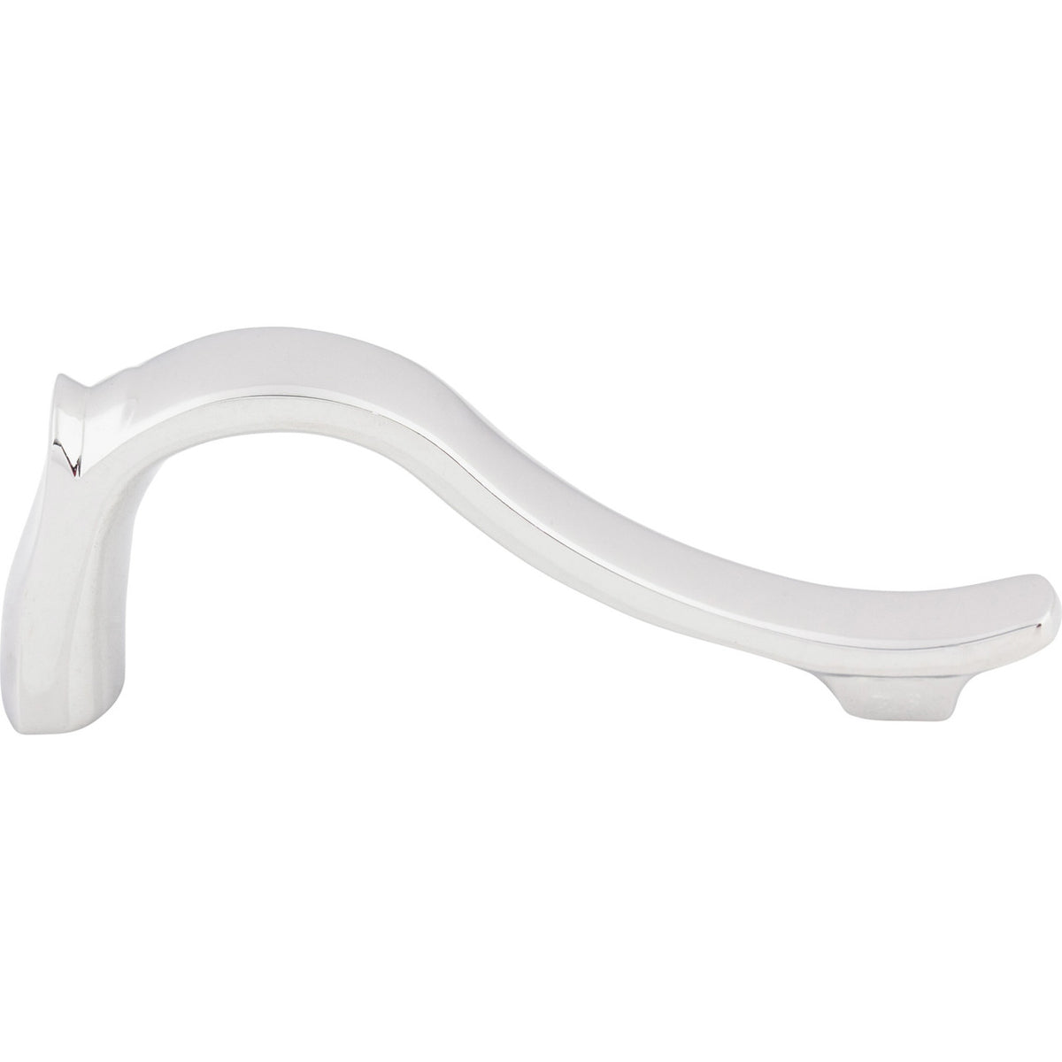 Top Knobs M2125: 2-1/2" cc Dover Latch Cabinet Pull - Polished Chrome