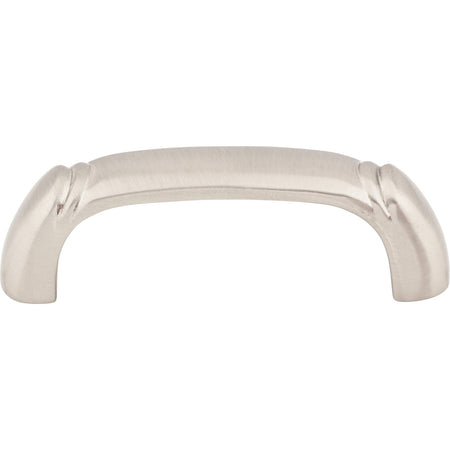 Top Knobs M2129: 2-1/2" cc Dover D-Handle Cabinet Pull - Brushed Satin Nickel