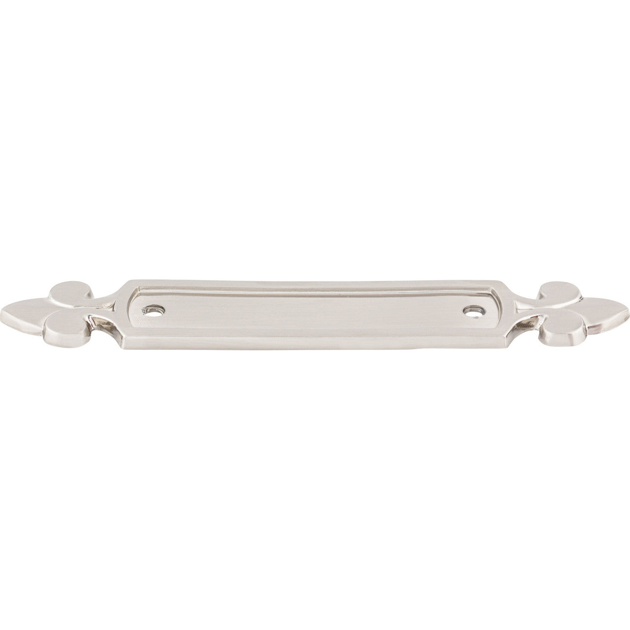 Top Knobs M2130: 2-1/2" cc Dover Rectangle Backplate - Brushed Satin Nickel