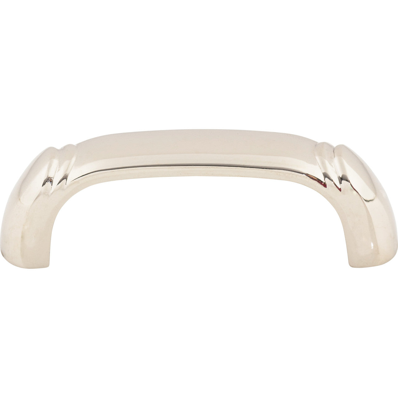 Top Knobs M2132: 2-1/2" cc Dover D-Handle Cabinet Pull - Polished Nickel