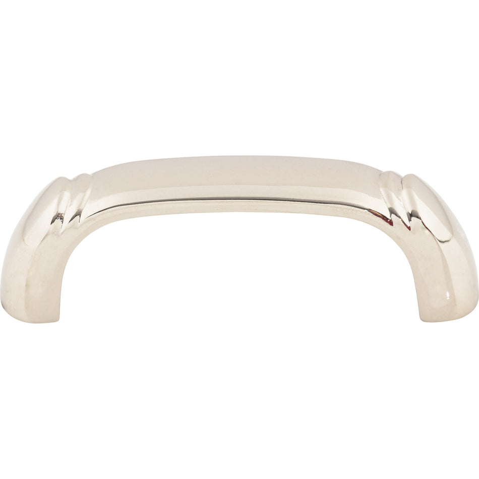 Top Knobs M2132: 2-1/2" cc Dover D-Handle Cabinet Pull - Polished Nickel