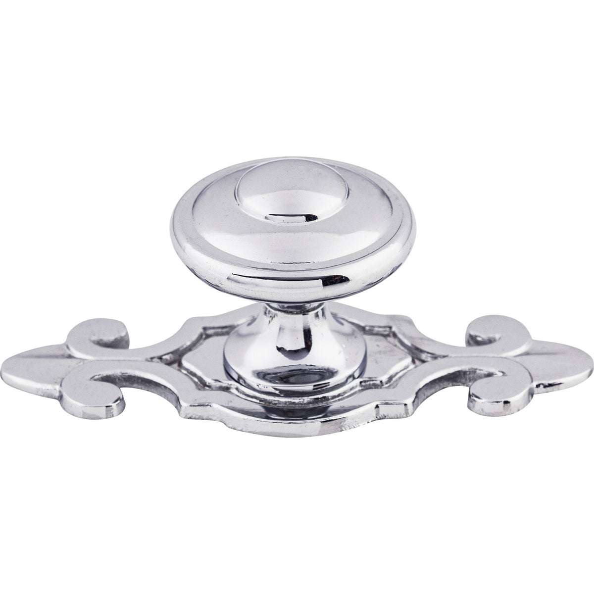 Top Knobs M2134: 1-1/4" Canterbury Round Cabinet Knob - Polished Chrome