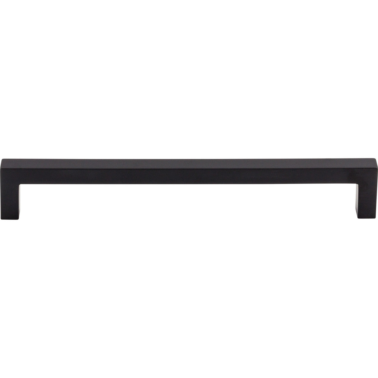 Top Knobs M2137: 7-9/16" cc Nouveau III Square Bar Cabinet Pull - Flat Black