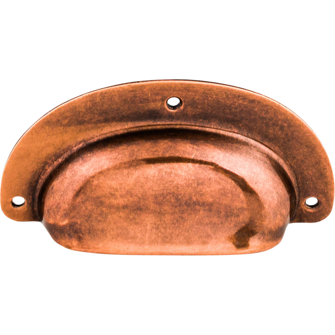 Top Knobs M213: 3-3/4" Mayfair Cup Cabinet Pull - Old English Copper