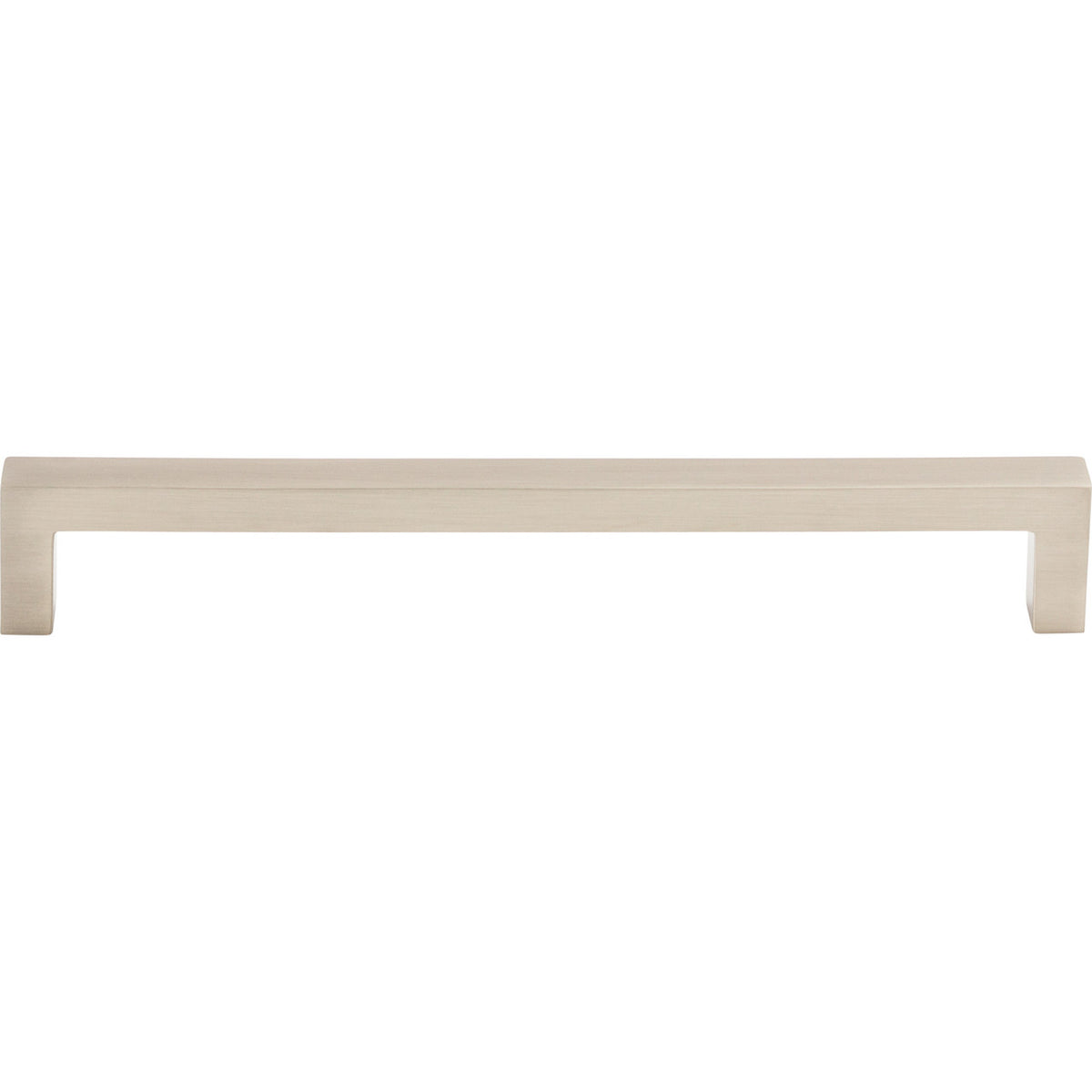 Top Knobs M2140: 7-9/16" cc Asbury Square Bar Cabinet Pull - Brushed Satin Nickel
