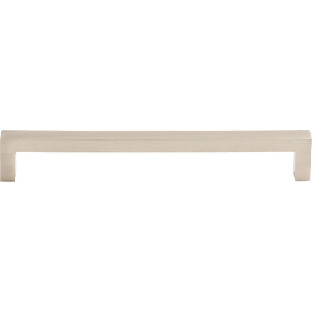 Top Knobs M2140: 7-9/16" cc Asbury Square Bar Cabinet Pull - Brushed Satin Nickel