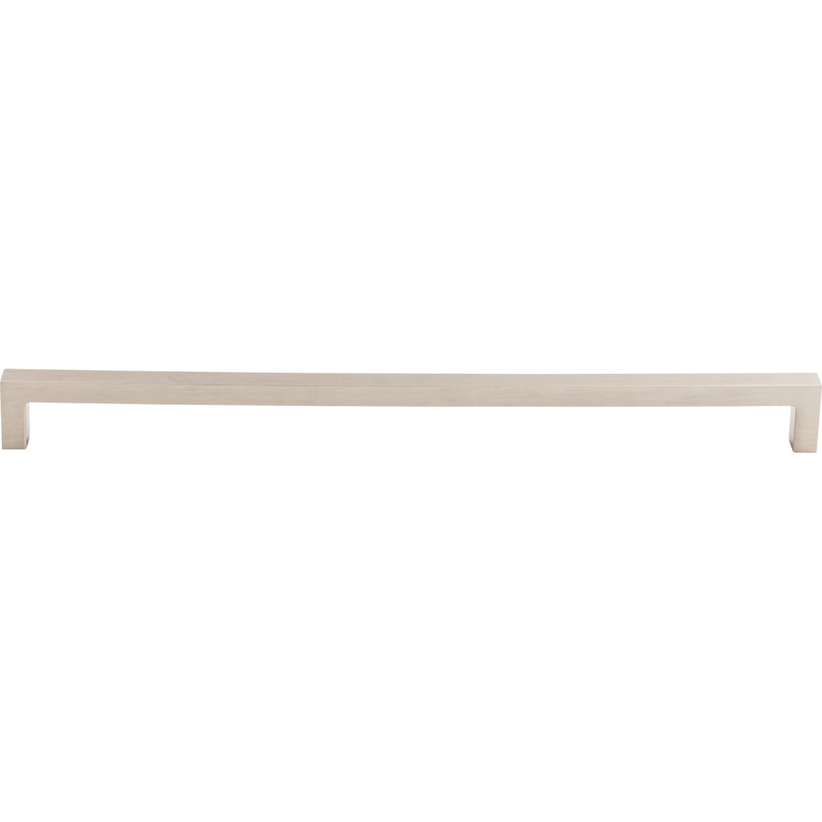 Top Knobs M2141: 12-5/8" cc Asbury Square Bar Cabinet Pull - Brushed Satin Nickel
