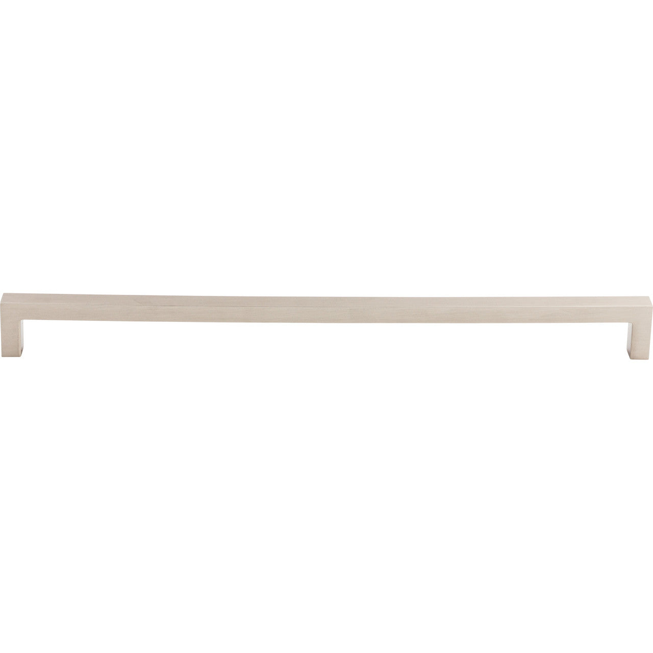 Top Knobs M2141: 12-5/8" cc Asbury Square Bar Cabinet Pull - Brushed Satin Nickel