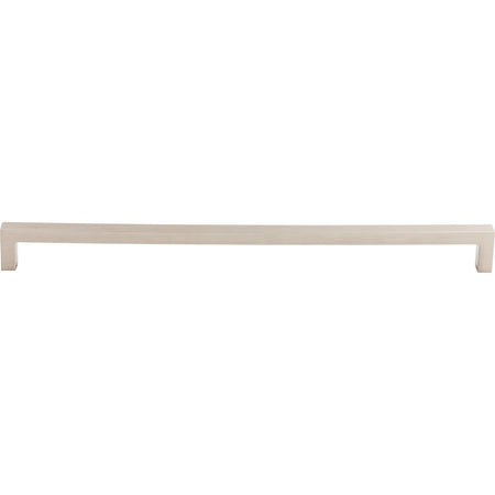 Top Knobs M2141: 12-5/8" cc Asbury Square Bar Cabinet Pull - Brushed Satin Nickel