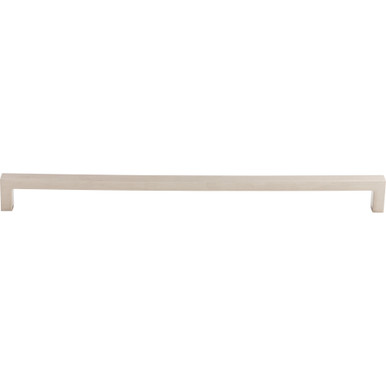 Top Knobs M2141: 12-5/8" cc Asbury Square Bar Cabinet Pull - Brushed Satin Nickel