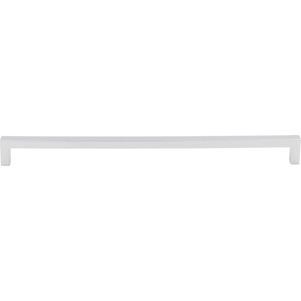 Top Knobs M2144: 12-5/8" cc Nouveau III Square Bar Cabinet Pull - Polished Chrome