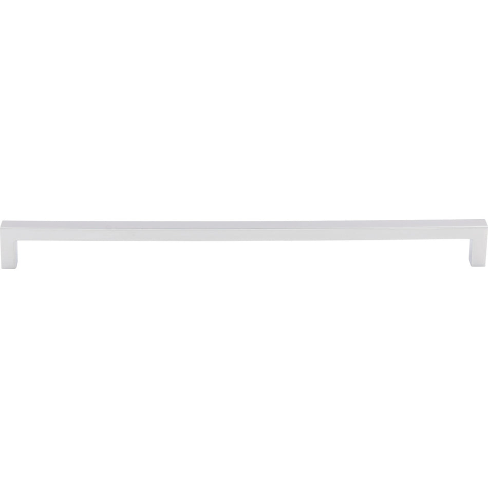 Top Knobs M2144: 12-5/8" cc Nouveau III Square Bar Cabinet Pull - Polished Chrome
