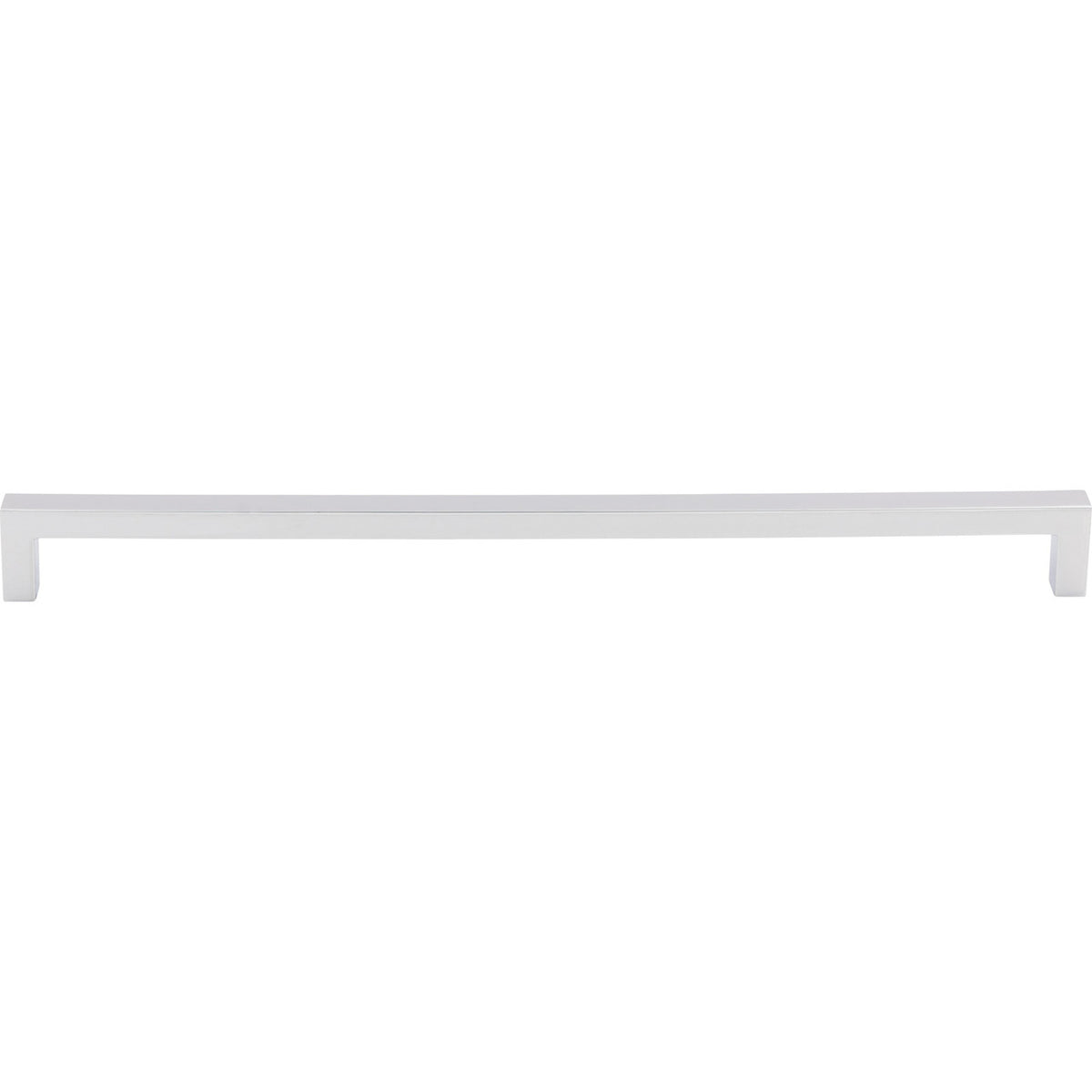Top Knobs M2145: 17-5/8" cc Nouveau III Square Bar Cabinet Pull - Polished Chrome