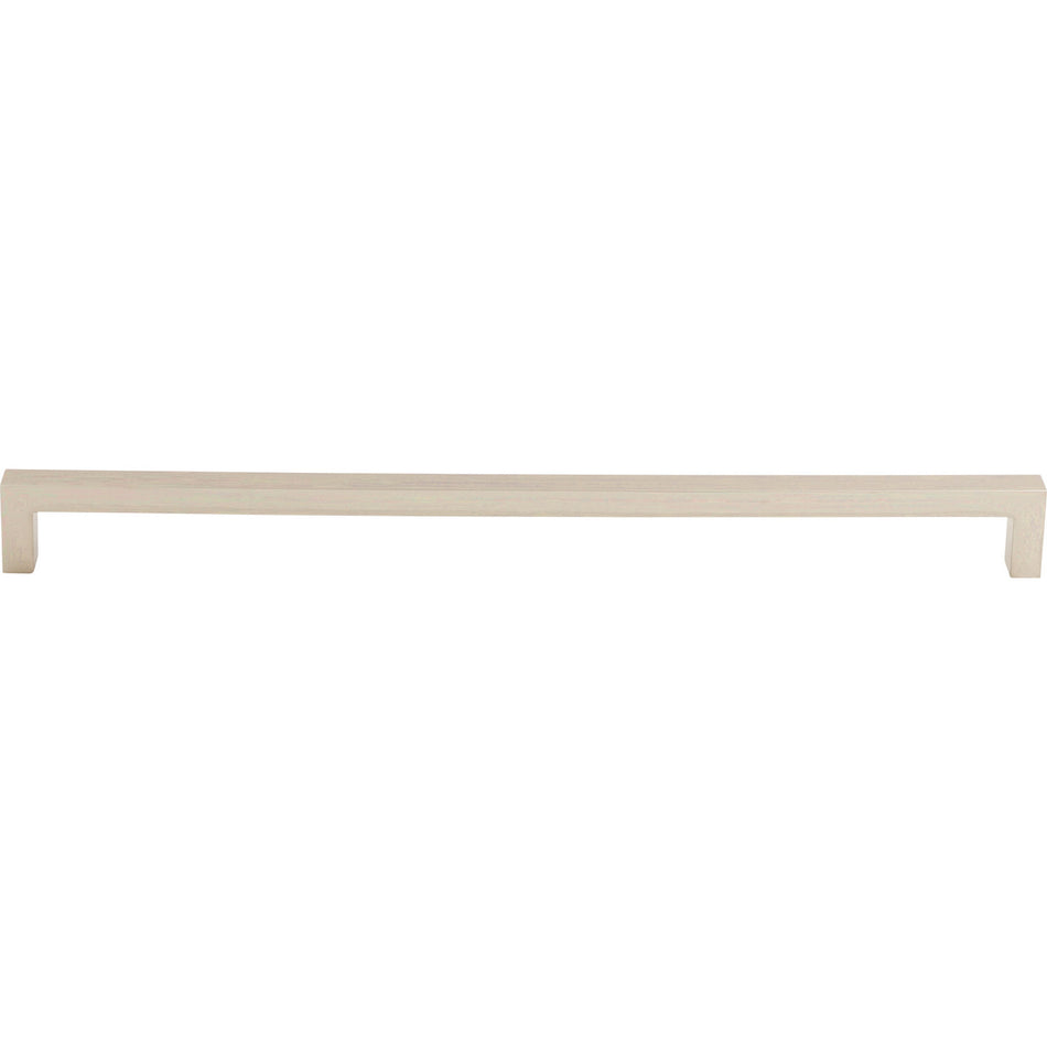 Top Knobs M2147: 12-5/8" cc Asbury Square Bar Cabinet Pull - Polished Nickel